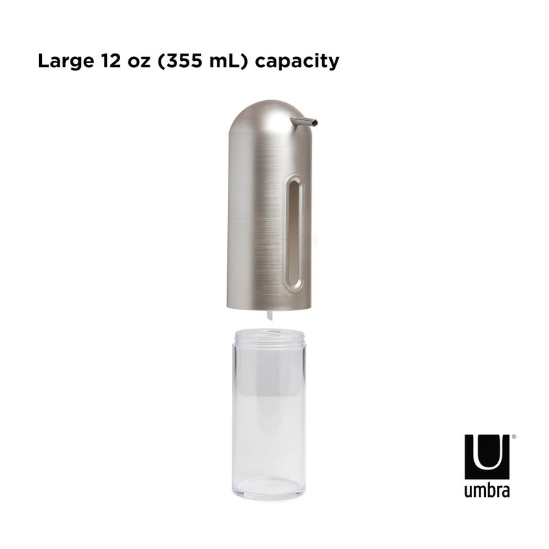 Umbra Penguin Soap Pump, Kitchen Soap Dispenser, Nickel,12 oz (355 ml) - Image 4